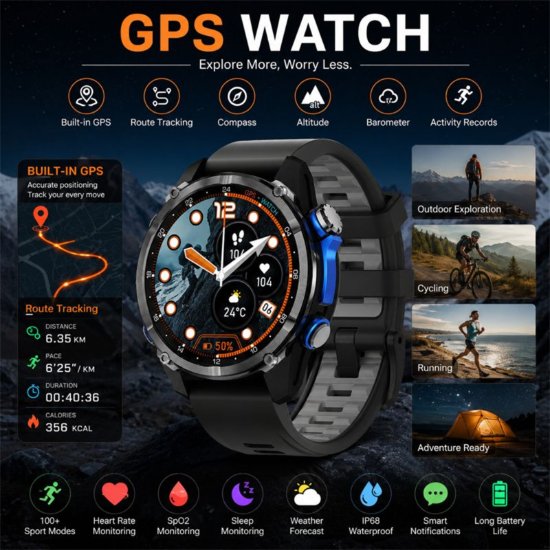ساعة ذكية جديدة لعام 2026 بتصن - مراجعة Smartwatch Army Watches For Men وسعره