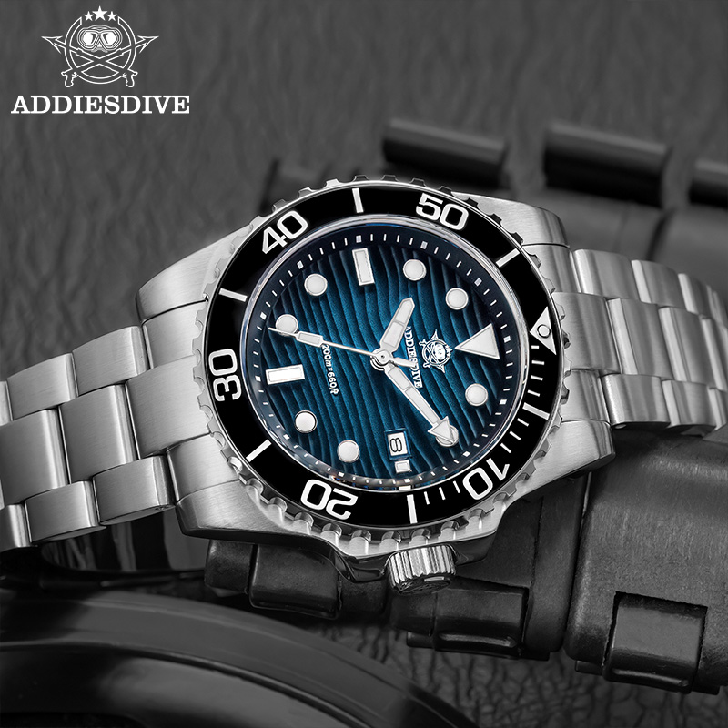 Addiesdive ساعة كوارتز رجالية  - مراجعة Waterproof Diving Watch وسعره