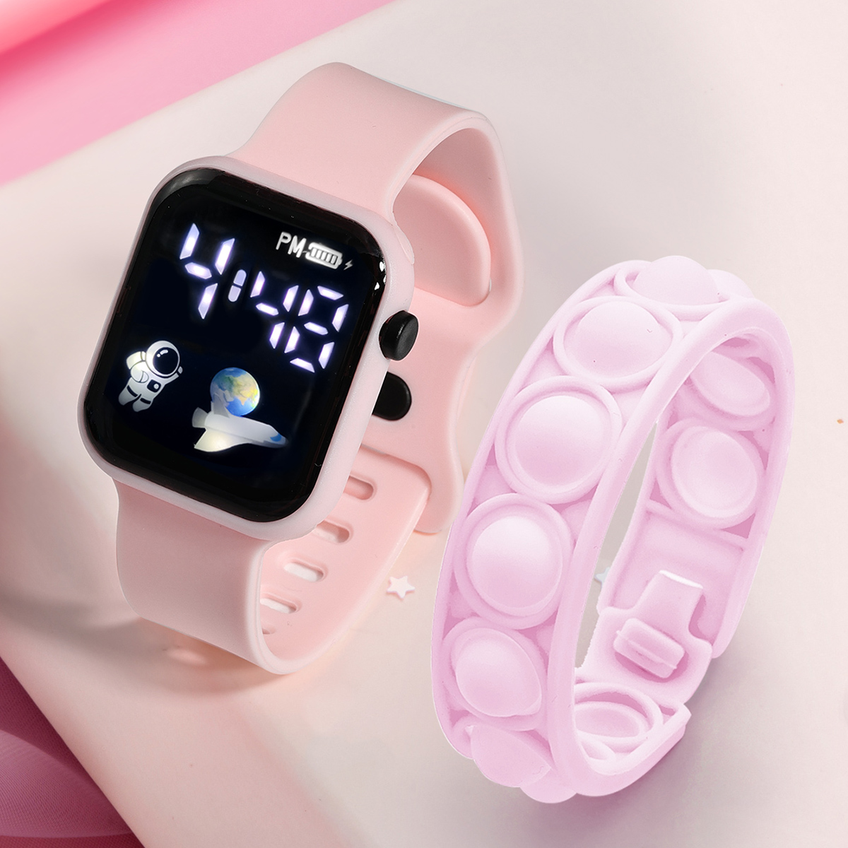 ساعة رياضية إلكترونية للأطفال  - مراجعة Smartwatch Watches Gift For Girls وسعره
