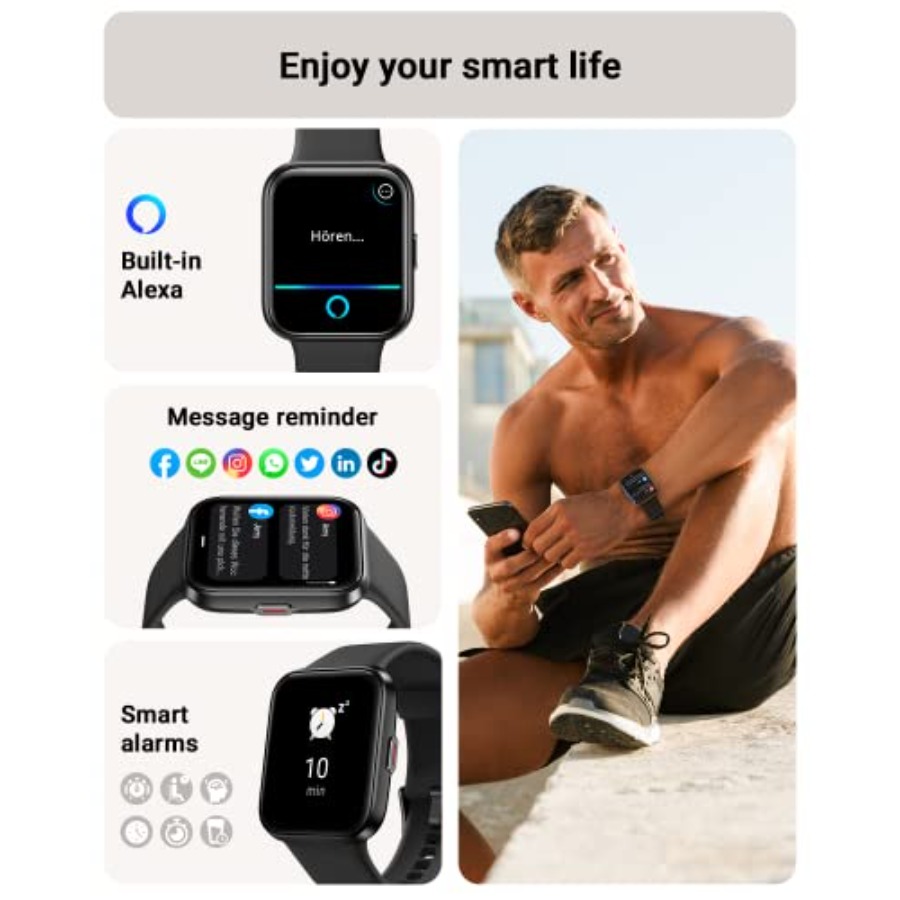 ساعة ذكية للرجال/النساء متوافق - مراجعة Smartwatch Iphone Watch For Men وسعره
